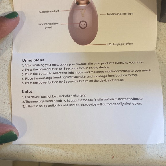 7 Color Beauty Device for Face & Neck in rose gold - Picture 8 of 12